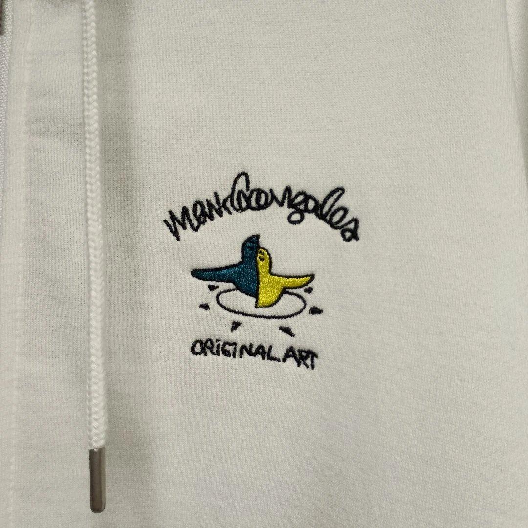 Mark Gonzales オリジナルアート パーカー L ホワイトスケーター