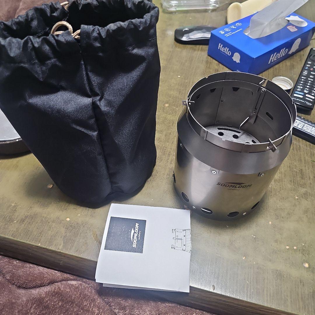 soomloom チタン　軽量　二次燃焼ストーブ