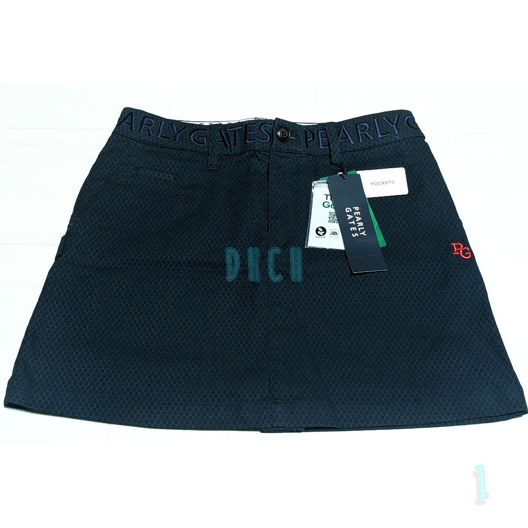 新品 【サイズ１(Ｍ)】【ダークネイビー】パーリーゲイツ スカート ゴルフ