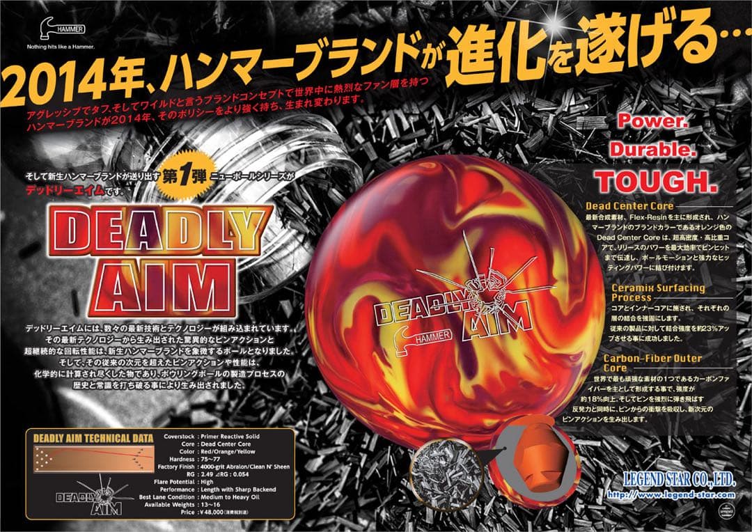 プラグ済み　HAMMER DEADLY AIM 15ポンド