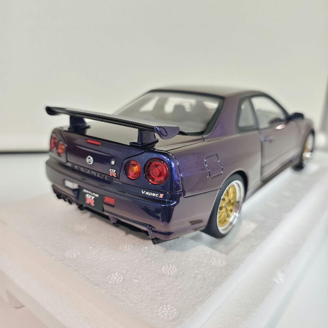 オートアート 1/18 R34 V-SPEC II BBS LM