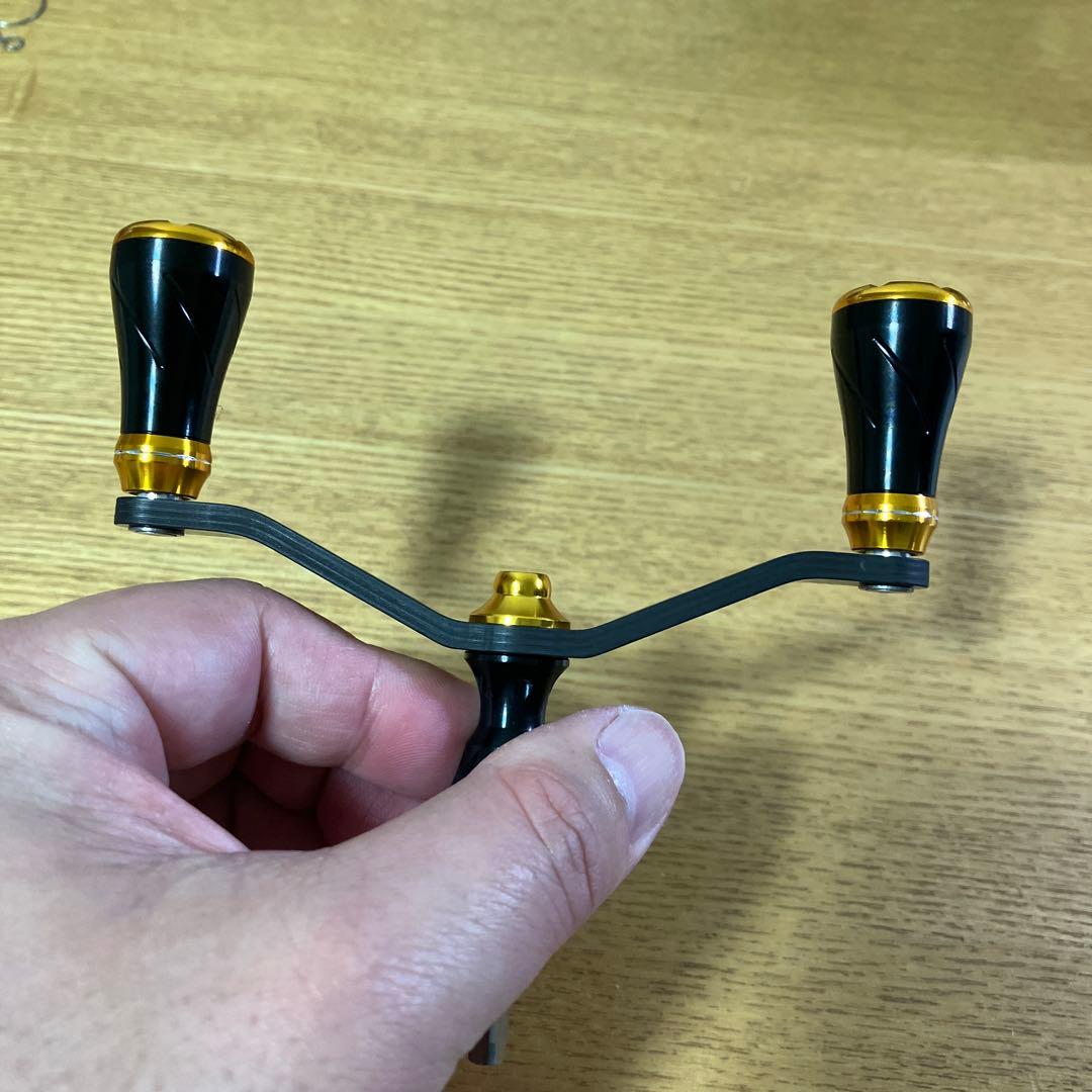 美品　シマノ用　4角軸　ゴメクサス　ダブルハンドル　スタンド　セット