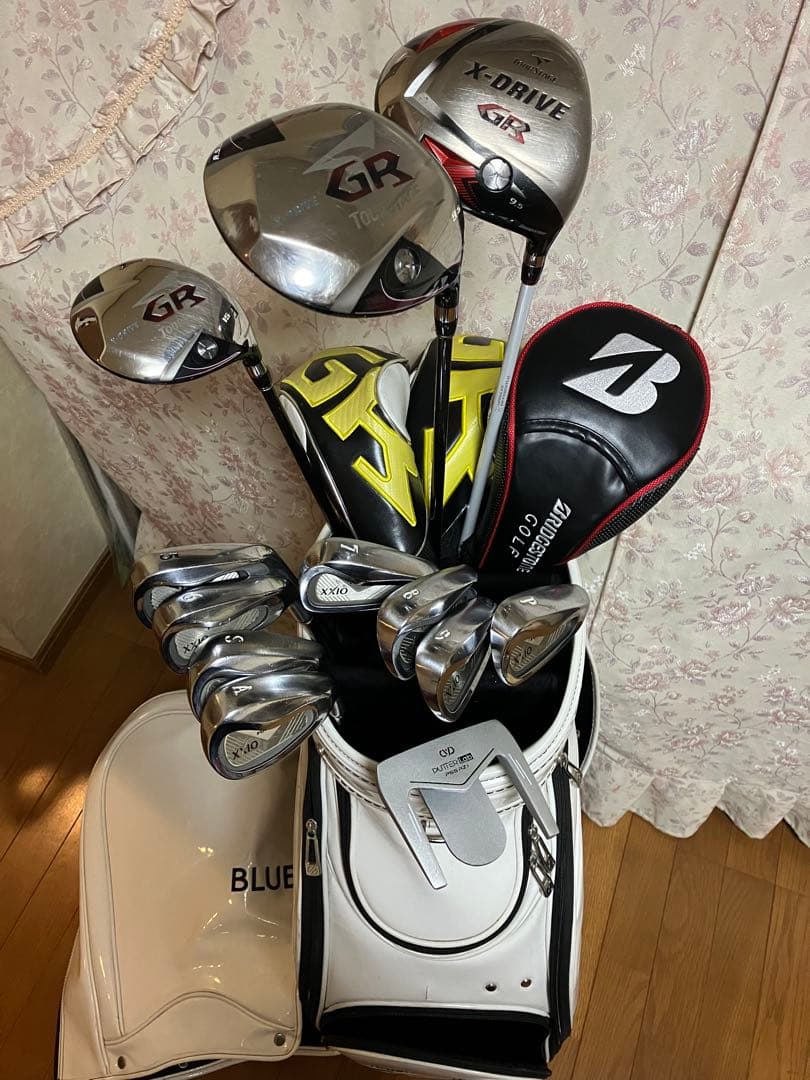 メンズ　ゴルフクラブセット　ゼクシオ　ブリジストン 初心者 キャディバッグレア