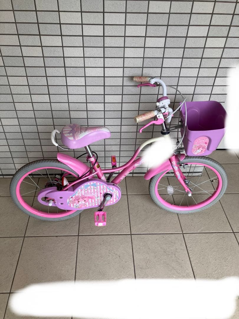 ポンポンリボン　18インチ　女の子　自転車