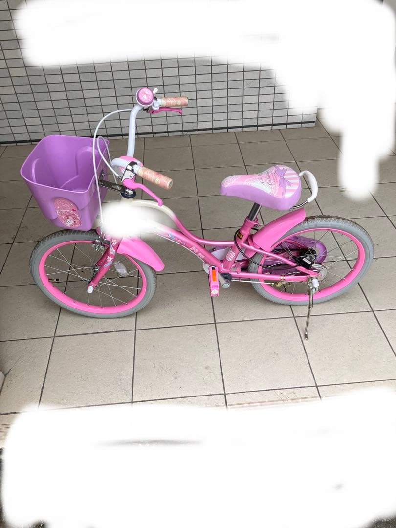 ポンポンリボン　18インチ　女の子　自転車