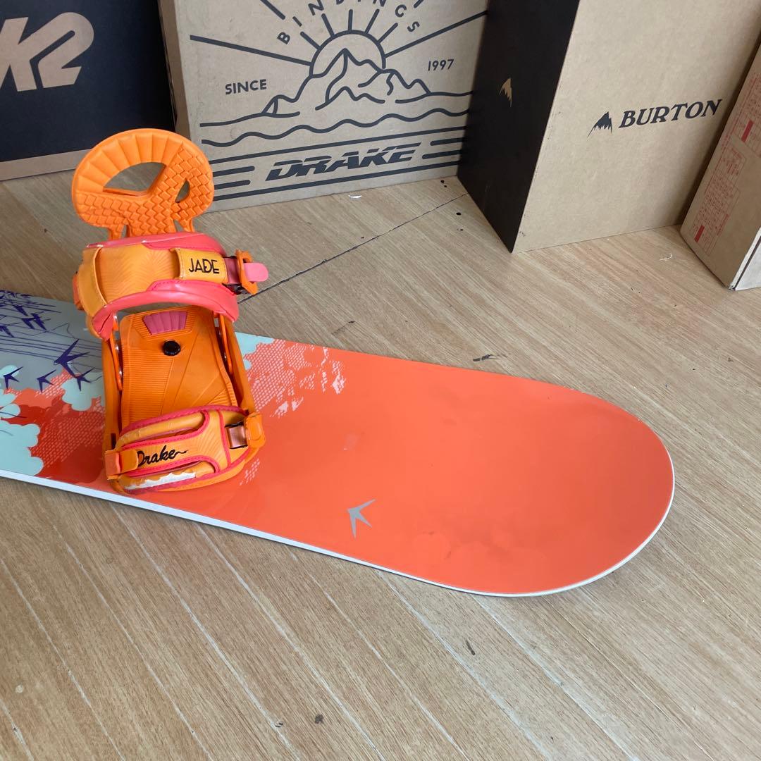 BURTON×DRAKE　バートン　ドレイクバインディング付　スノーボードセット