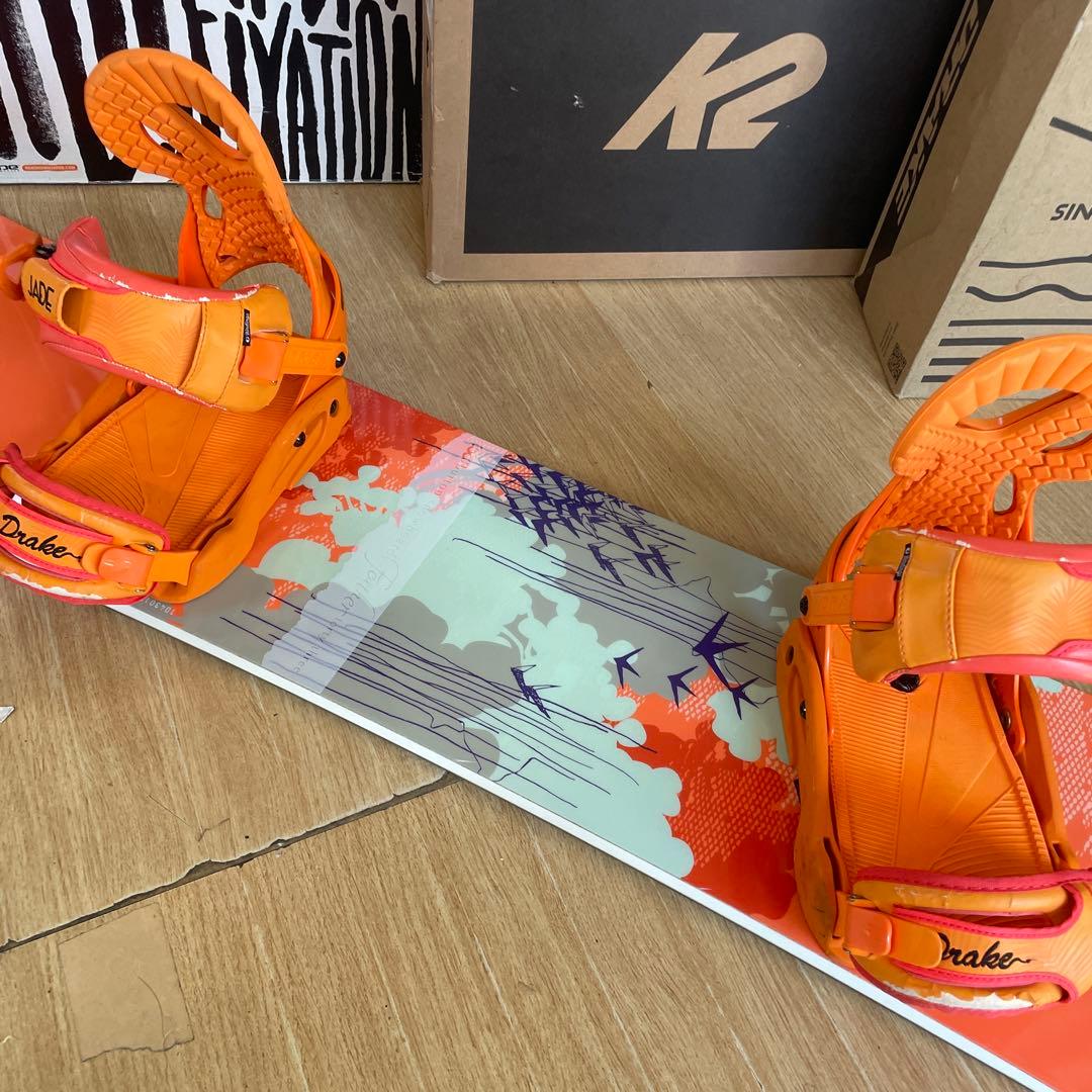BURTON×DRAKE　バートン　ドレイクバインディング付　スノーボードセット