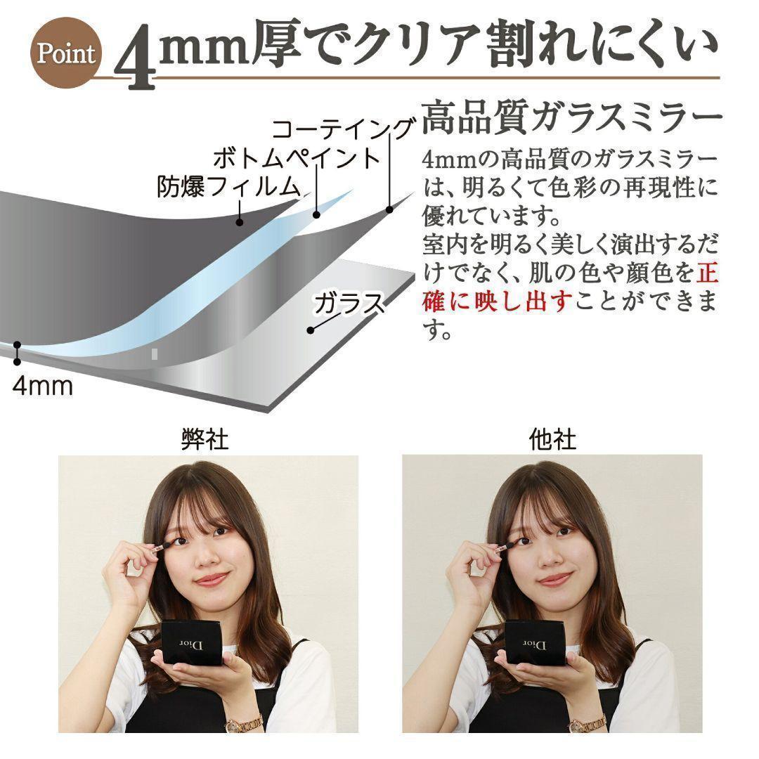 全身鏡 大型 160cmx80cm 鏡 スタンドミラー 姿見鏡 銀 1724