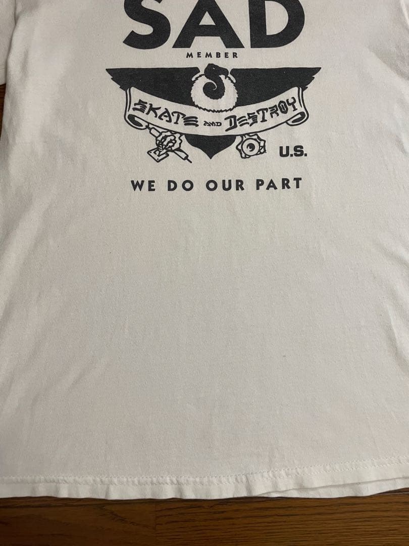 スラッシャー　SAD member SKATE and DESTROY Tシャツ