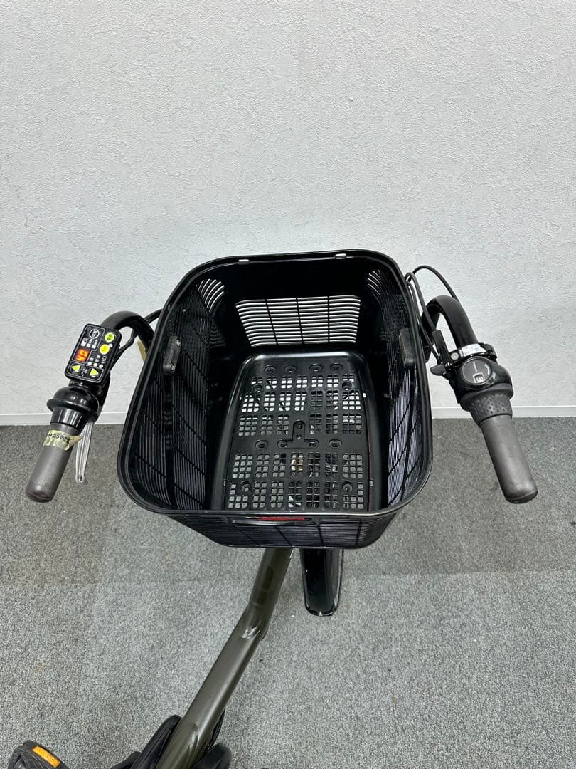 チャイルドシート付き電動自転車　ヤマハパスKISS 大型フロントカゴあり