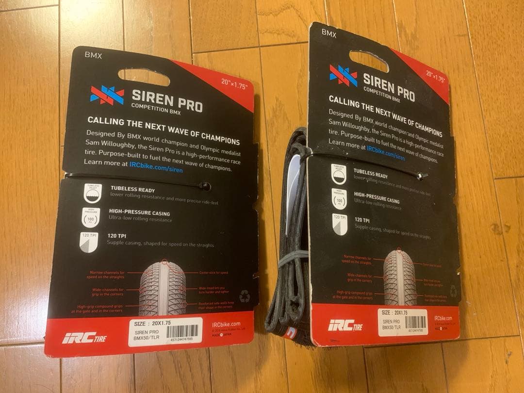 IRC SIREN PRO 20×1.75 チューブレスレディタイヤ 2本セット