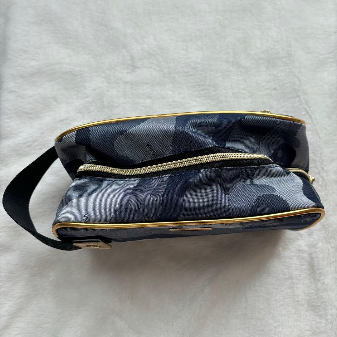 美品　MARK&LONA バッグ　ポーチ　カモフラ