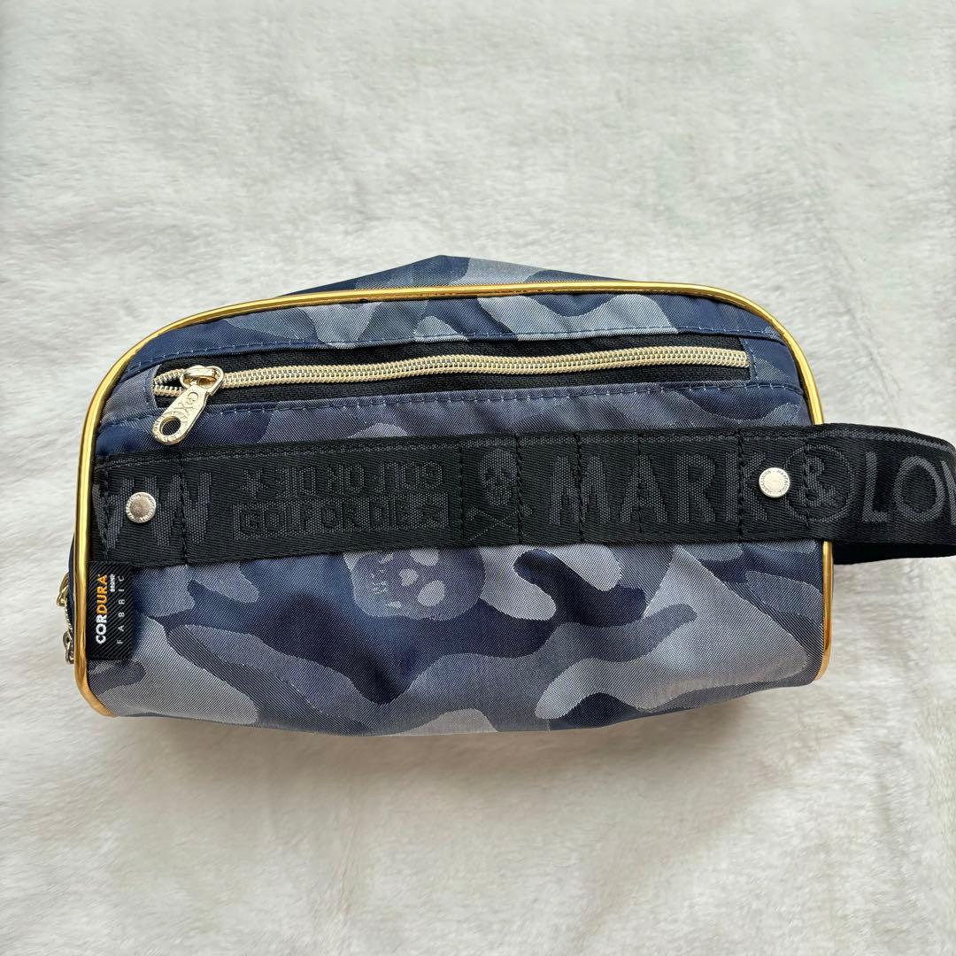 美品　MARK&LONA バッグ　ポーチ　カモフラ