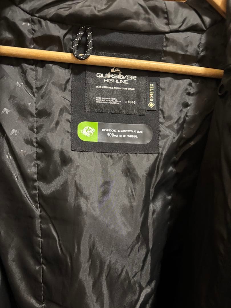 Quiksilver GORE-TEX ミッションジャケット　黒Ｌ　03532