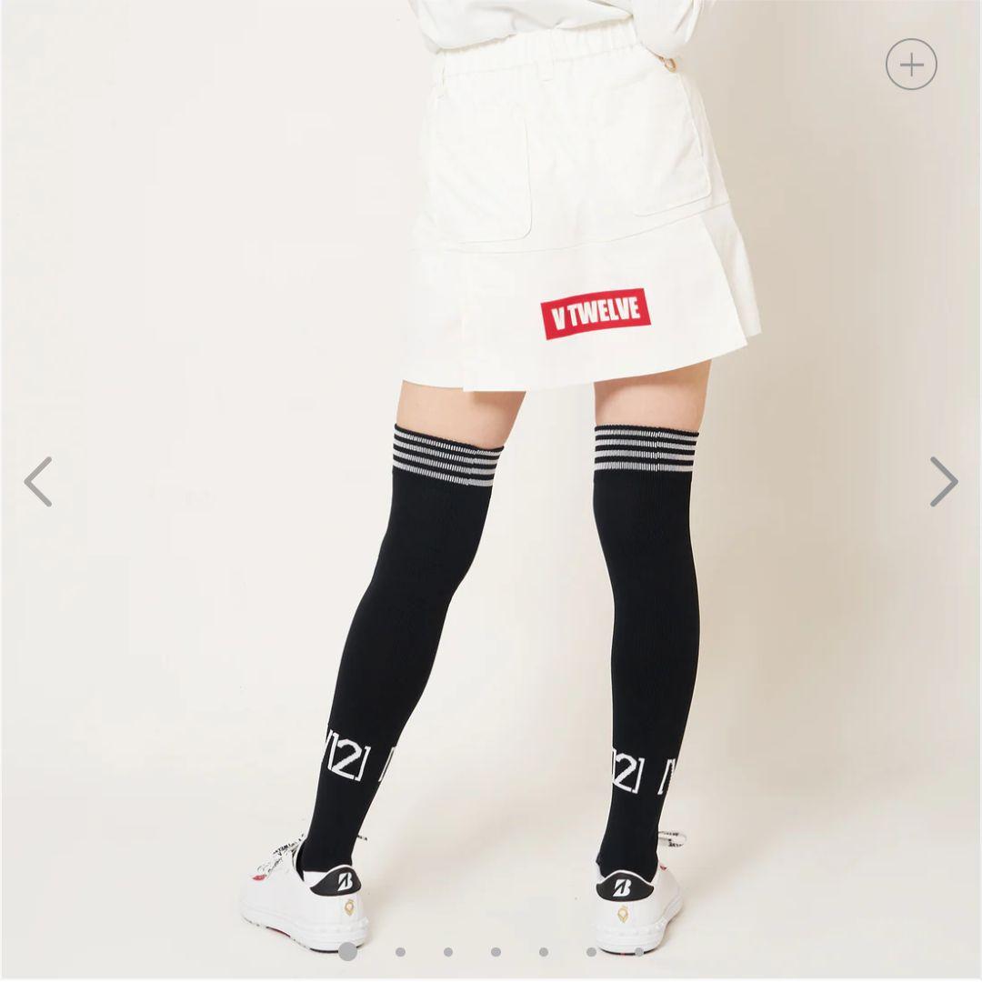 【新品・未使用】V12 BOX LOGO スカート インナー付 ホワイト