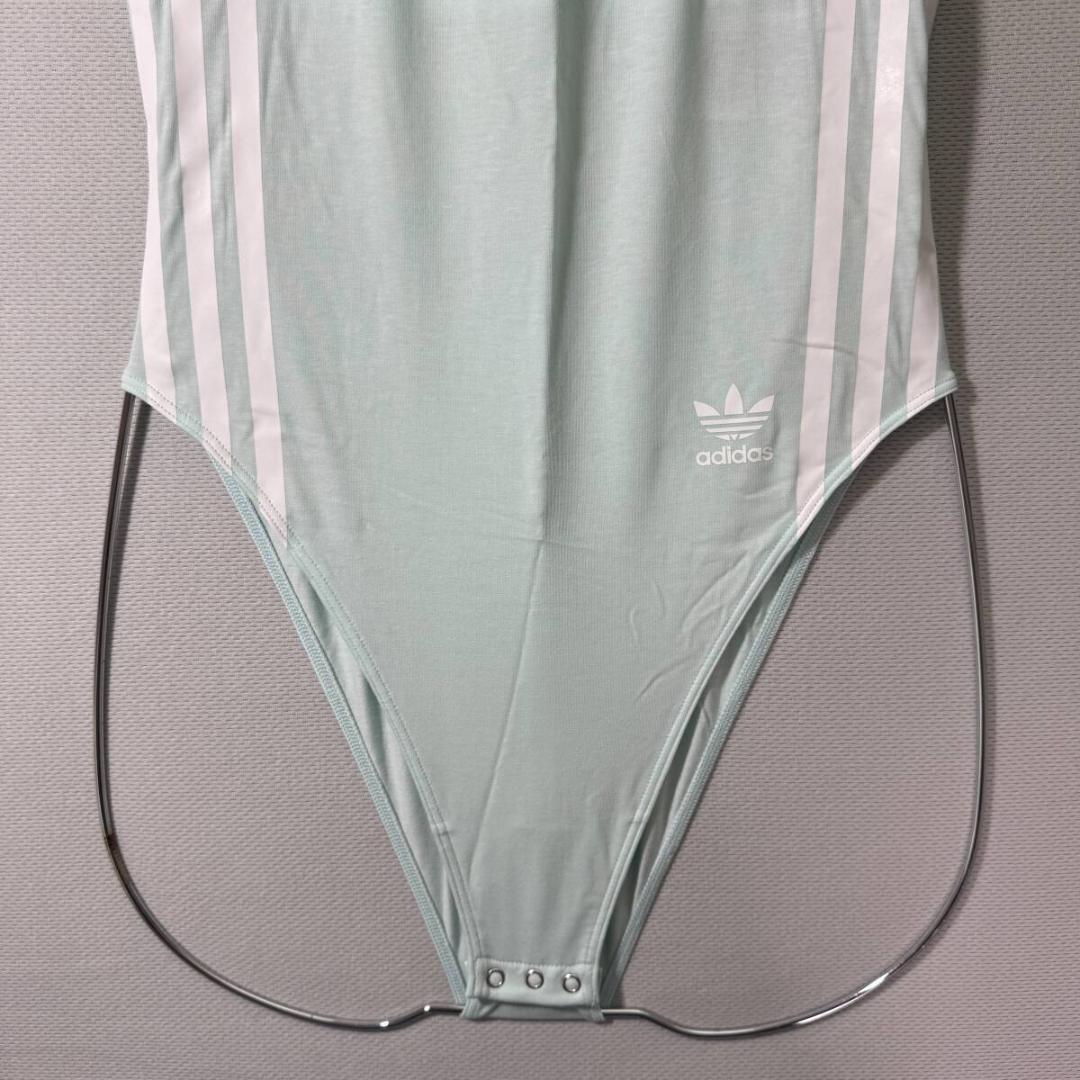 adidas ボディスーツ レオタード コットン LightBlue 海外2XL